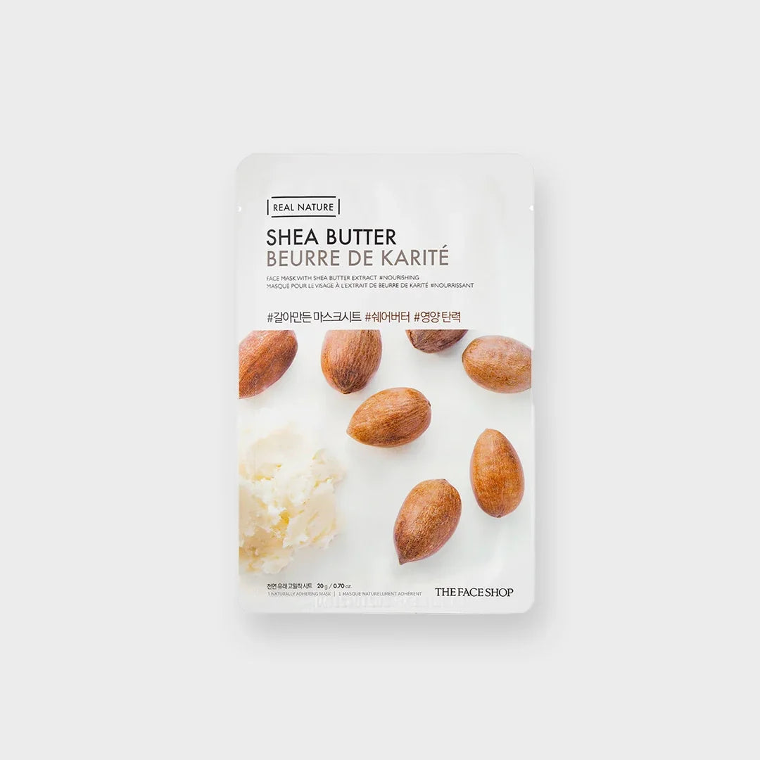 Shea Butter face mask with nourishing extract, natural skincare for radiant skin