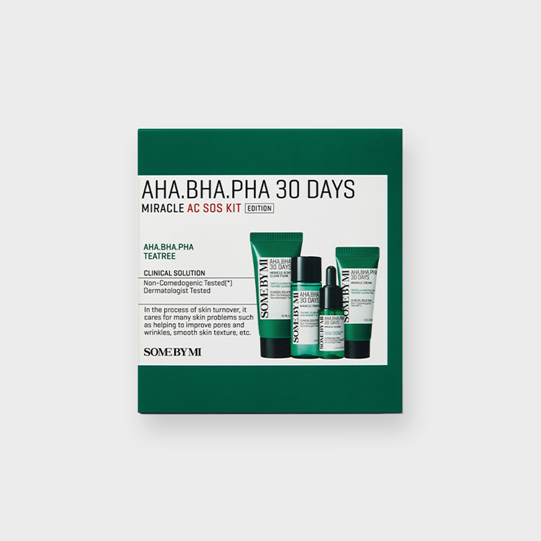 AHA, BHA, PHA 30 Days Miracle AC SOS Kit - Cherry Beauty
