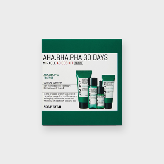 AHA, BHA, PHA 30 Days Miracle AC SOS Kit - Cherry Beauty