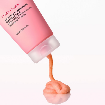 Peach Niacin Spread Cleansing Foam